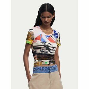 Desigual Póló Collage 25SWTK14 Színes Regular Fit kép