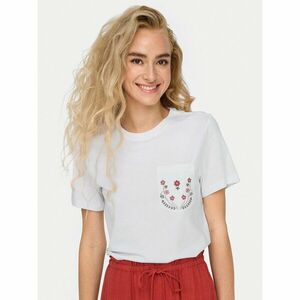 ONLY Póló Polly 15317989 Fehér Regular Fit kép