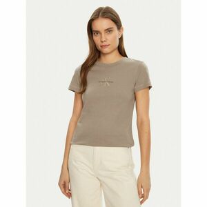 Calvin Klein Jeans Póló Monologo J20J223563 Bézs Slim Fit kép
