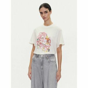 HUGO Póló Vintage Tee_15 50539107 Ekru Regular Fit kép