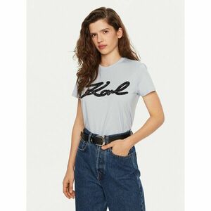 KARL LAGERFELD Póló A1W17117 Kék Regular Fit kép