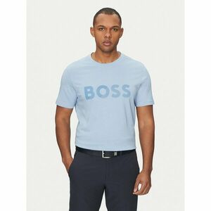 BOSS Póló Tape Logo 50530990 Kék Regular Fit kép