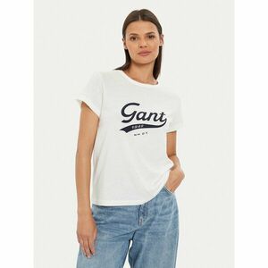 Gant Póló Script Graphic 4200482 Fehér Regular Fit kép
