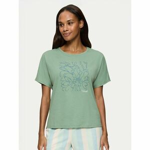 Triumph Pizsama felső Mix & Match 10218281 Zöld Relaxed Fit kép