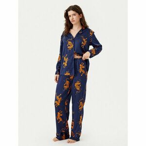 Hunkemöller Pizsama Maritime Blue 300784 Sötétkék Regular Fit kép