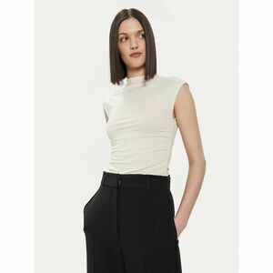 Gina Tricot Felső 20883 Ekru Slim Fit kép
