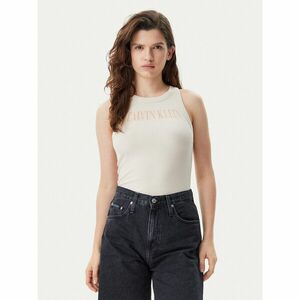 Calvin Klein Jeans Felső Varsity J20J225520 Bézs Slim Fit kép