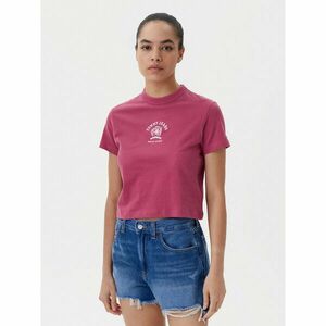 Tommy Jeans Póló Varsity DW0DW20317 Rózsaszín Regular Fit kép