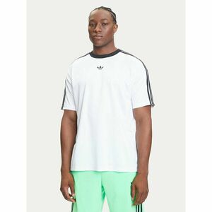 adidas Póló adicolor Jacquard JW5877 Fehér Loose Fit kép