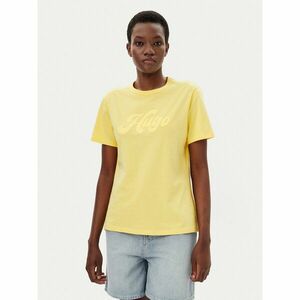HUGO Póló Damacia_4 50539101 Sárga Regular Fit kép
