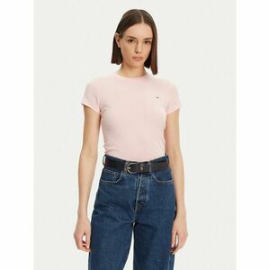 Tommy Jeans Póló DW0DW20459 Rózsaszín Slim Fit kép