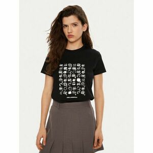 KARL LAGERFELD Póló A1W17124 Fekete Regular Fit kép