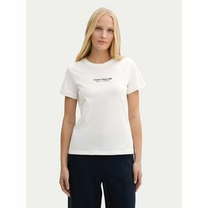 Tom Tailor Póló 1045543 Fehér Regular Fit kép
