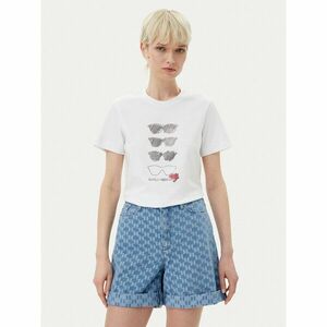 KARL LAGERFELD Póló A2W17103 Fehér Regular Fit kép
