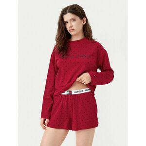 Tommy Hilfiger Pizsama UW0UW05649 Piros Relaxed Fit kép