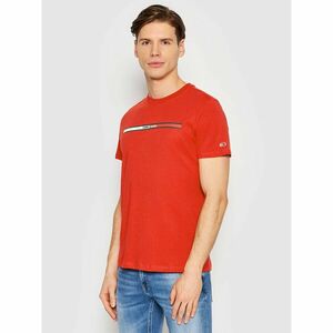 Tommy Jeans Póló Essential Flag DM0DM13509 Piros Regular Fit kép
