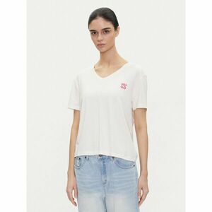 HUGO Póló Nika_T-Shirt 50540046 Ekru Regular Fit kép