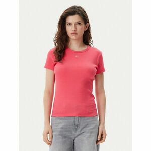 Tommy Jeans Póló Essential DW0DW17383 Rózsaszín Slim Fit kép