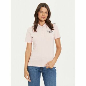 Tommy Hilfiger Pólóing Script WW0WW43624 Rózsaszín Slim Fit kép
