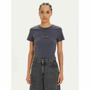 Calvin Klein Jeans Póló Monologo J20J223563 Szürke Slim Fit kép