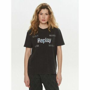 Replay Póló W3072A.000.22658M Fekete Regular Fit kép