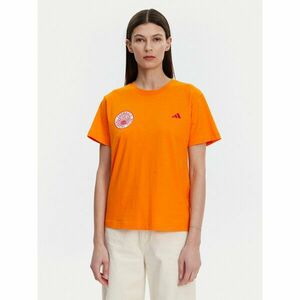 adidas Póló FARM Graphic JD6293 Narancssárga Regular Fit kép