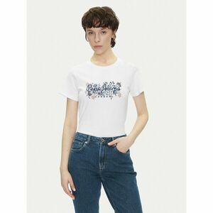 Pepe Jeans Póló Rosalind PL506034 Fehér Regular Fit kép