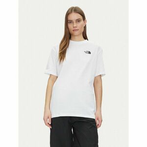 The North Face Póló NF0A87NQFN41 Fehér Oversize kép