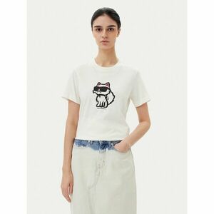 KARL LAGERFELD Póló A1W17128 Ekru Regular Fit kép