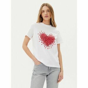 Pieces Póló Maria 17155082 Fehér Relaxed Fit kép