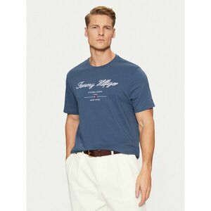 Tommy Hilfiger Póló Script Logo Tee MW0MW33691 Kék Regular Fit kép
