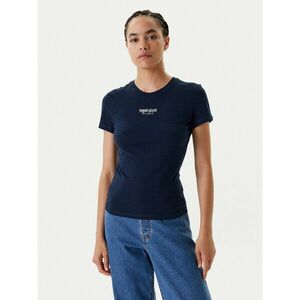 Tommy Jeans Póló Essential DW0DW20913 Sötétkék Slim Fit kép