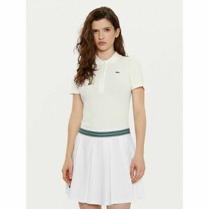 Lacoste Pólóing DF5377 Ekru Slim Fit kép