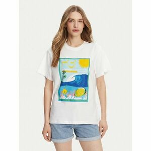Roxy Póló ERJZT05899 Fehér Relaxed Fit kép