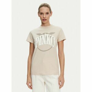 PINKO Póló Start 101752 A2CT Bézs Regular Fit kép