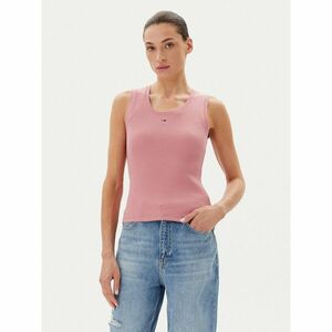Tommy Jeans Felső Essential DW0DW20673 Rózsaszín Slim Fit kép