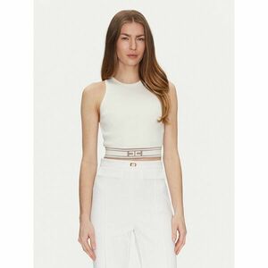 Elisabetta Franchi Felső TK-39S-51E2 Fehér Slim Fit kép