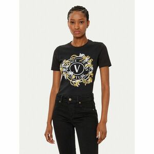 Versace Jeans Couture Póló 78HAHC01 Fekete Regular Fit kép