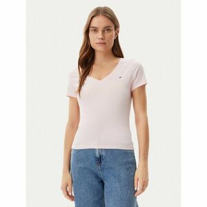 Tommy Jeans Póló DW0DW20458 Rózsaszín Slim Fit kép