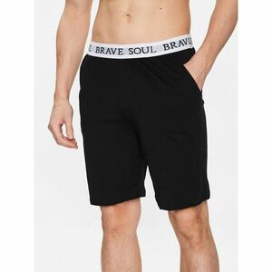 Brave Soul Rövid pizsama nadrág MLWB-149KEV Fekete Regular Fit kép