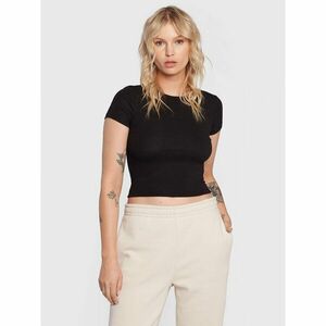 Gina Tricot Póló Basic 17957 Fekete Slim Fit kép