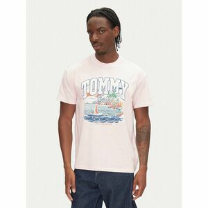 Tommy Jeans Póló Arch Sailing DM0DM21867 Rózsaszín Relaxed Fit kép