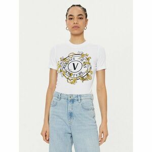 Versace Jeans Couture Póló 78HAHC01 Fehér Regular Fit kép