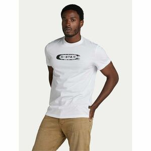 G-Star Raw Póló Distressed D24365-336 Fehér Regular Fit kép