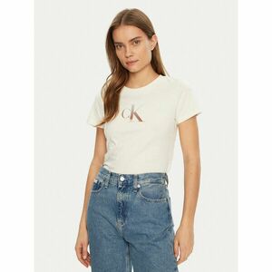 Calvin Klein Jeans Póló Gradient J20J224982 Ekru Slim Fit kép