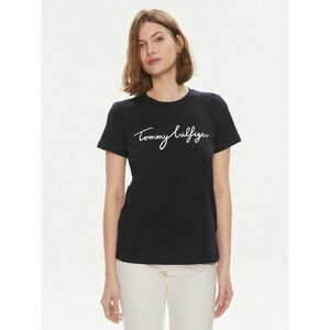 Tommy Hilfiger Póló Signature WW0WW41674 Sötétkék Regular Fit kép