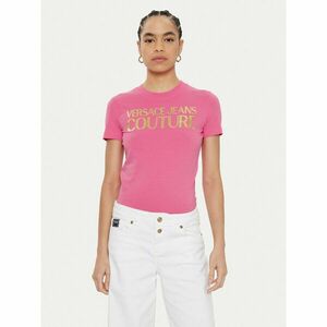 Versace Jeans Couture Póló 78HAHT01 Rózsaszín Regular Fit kép