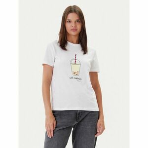 ONLY Póló Fun Life 15349901 Fehér Regular Fit kép