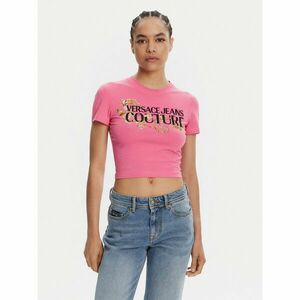 Versace Jeans Couture Póló 78HAHC05 Rózsaszín Slim Fit kép