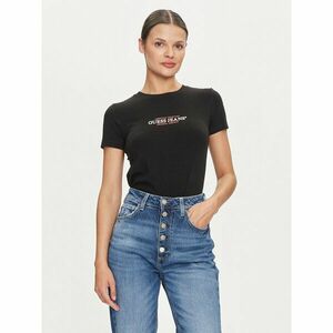 Guess Jeans Póló W4YI03 J1314 Fekete Slim Fit kép